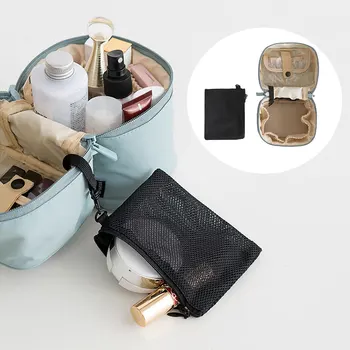 Călătorie sac de depozitare pentru make up organizator Cilindrice face sac de depozitare/cazuri machiaj sac de cosmetice cazuri organizator saci Găleată