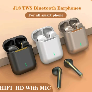 Original Nou J18 Tws Căști Bluetooth Touch Pop-up Stereo Căști Stereo Wireless Bluetooth 5.0 3 Ore Fulger Sport