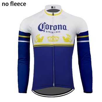 Bere corona1925 Ciclism Jersey cu mâneci Lungi de lână de iarnă și nu fleece cald mtb jersey ciclism de îmbrăcăminte subțire biciclete haine