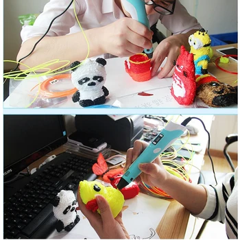 3D Pen 12V 2A 3D DIY Imprimare Pixuri LED 3D Desen stilou Cu Filament PLA Cadouri Creative Pentru Copii Ziua de nastere Cadou de Crăciun
