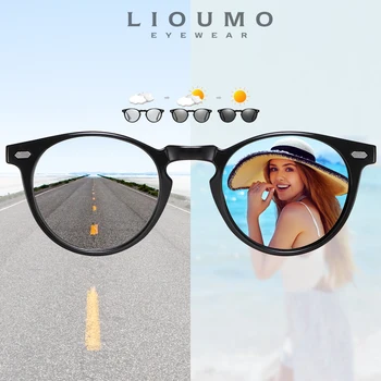 Designer de Brand Rotund Fotocromatică ochelari de Soare Femei Bărbați TR90 Temple Polarizate Anti-UV, Lentile de Ochelari de Soare Cameleon de sex Feminin de Ochelari