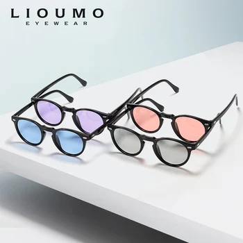 Designer de Brand Rotund Fotocromatică ochelari de Soare Femei Bărbați TR90 Temple Polarizate Anti-UV, Lentile de Ochelari de Soare Cameleon de sex Feminin de Ochelari