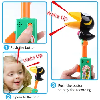 Electronice Papagal vorbitor Jucării Vorbind și Înregistrarea Electric Pasăre Jucărie Jucarii Copii Drăguț Sunet Record Jucărie de Învățământ pentru Copii Cadouri