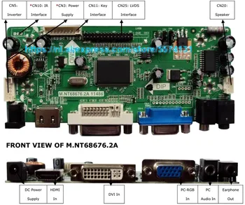 Transport gratuit control Board Monitor Kit pentru N116BGE-L41 / L42 / L32 HDMI + DVI + VGA LCD ecran cu LED-uri Controler de bord Driver