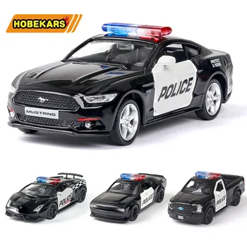 RMZ Model de Masina 1:36 Mașină de Poliție Serie Diecasts & Vehicule de Jucărie Aliaj Metalic de Simulare Trage Înapoi Jucarii Pentru Copii, Cadouri Pentru Copii