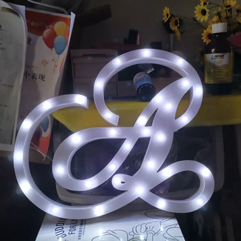 Litere de lemn Alfabet Lampă cu LED-uri Semn Marquee Lumina de Noapte Cresc de Lumină Decor de Perete Pentru Dormitor Nunta Ornamente Lumini