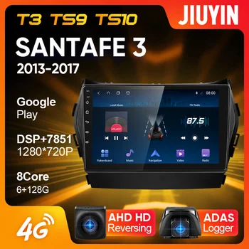 JIUYIN Tip C Radio Auto Multimedia Player Video de Navigare GPS Pentru Hyundai Santa Fe 3 2013 - 2017 Android Nu 2din 2 din