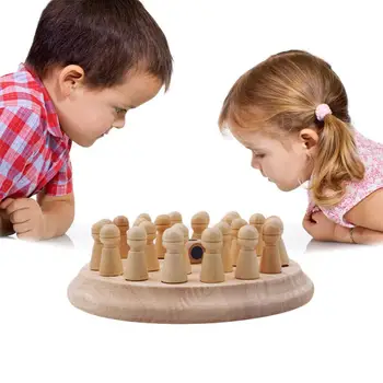 Copii Din Lemn Meci De Memorie Stick Joc De Șah Copii De Învățare Timpurie, De Învățământ, Jocuri De Zaruri Distractiv De Puzzle De Memorie Jucarii