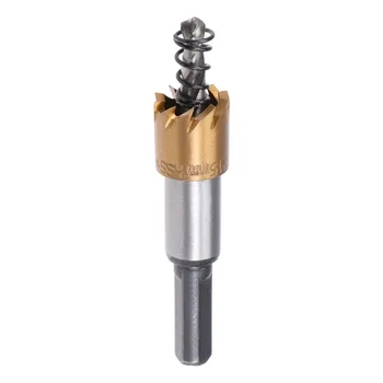 Uxcell mai Noi 1buc Ton de Aur 25.5/15/24/25/26mm HSS de Mare Viteză din Oțel Burghiu freză de Tăiere pentru Metal Aliaj,Instalarea de Încuietori