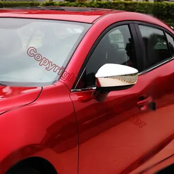 Pentru Mazda 2 Demio DJ DL 2016 2017 ABS Cromat Accesorii Auto Oglinda Laterala Capacului Ornamental Vedere în Spate Capac de Acoperire Laminat Garnitura
