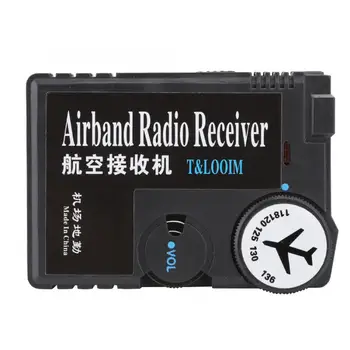 118-136MHz aer Airband Radio de aviație Receptor de bandă Aer-sol Aeronautice Banda Receptorului Receptorul de la Sol pe Aeroportul Primi