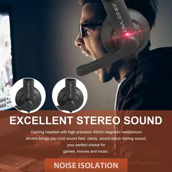 Jocuri Microfon Cască Stereo Supra-ureche Căști Pentru /PC-ul de 3.5 mm cu Fir Căști