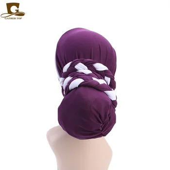 Noi Femeile Musulmane Eșarfă Pălării De Moda Ștrasuri Din Mărgele Panglica Hijabs Turban Pălării Cu Cap Pălărie Beanie Ladies Accesorii De Par Pentru Femei India Pălărie