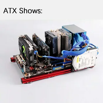 Aluminiu Banc de Încercare pentru ITX, MATX ATX, EATX Calculator Cadru Deschis Aerul Caz HTPC Jocuri PC GPU poftă de mâncare Într-Clemă de Cablu DIY Kituri