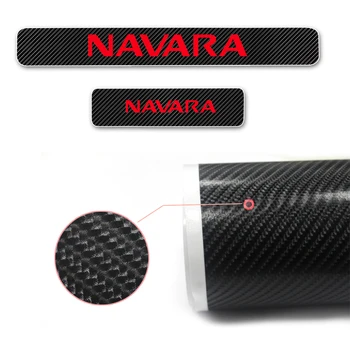 Pentru Nissan Navara Masina Scuff Placă Ușă Laterală Praguri Garda Autocolante Auto 4D Fibra de Carbon Interior Accesorii Auto 4buc / set