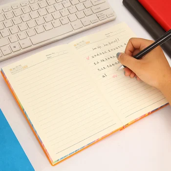 RuiZe Drăguț notebook A5 din piele jurnal 2020 școală notă carte jurnalul de papetărie hârtie groasă colorate grava numele notebook agenda