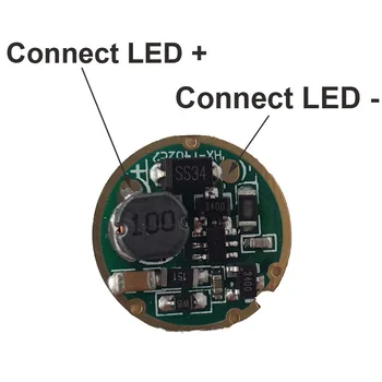 16mm XML T6 LED-uri Cip + 17mm singur modul 3V-18V Circuit de Intrare de Bord pentru XML L2 T6 U2 U3 XP-L V5 Lanterna LED-uri
