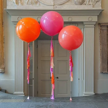 10buc/lot 36 inch pe Baloane Standard rotunda Latex, Baloane Nunta, Petrecere de Aniversare Decor Heliu Inflable Arunce în aer Balon Gigant