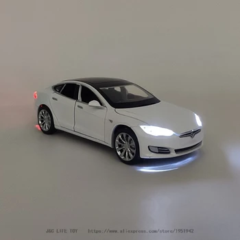 Nou 1:32 Tesla MODEL S de Aliaj Model de Masina Diecasts & de Jucărie Vehicule de Jucărie Mașini de Transport Gratuit Copil Jucării Pentru Copii Cadouri pentru un Băiat Jucărie