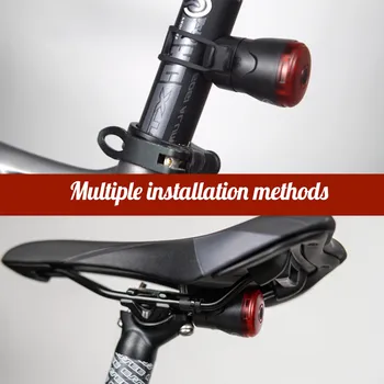 Biciclete Lumina Inteligent de Inducție de Frânare Auto Start/Stop Biciclete Coada Lumina USB Exigibilă Impermeabil Biciclete Stop Spate Bicicleta Lumina#