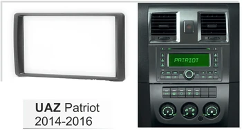Din dublu Radio Auto Angel pentru UAZ Patriot-2016 DVD Stereo CD Panoul de Bord Kit Trim Spoilerul Fata Placă Cadru