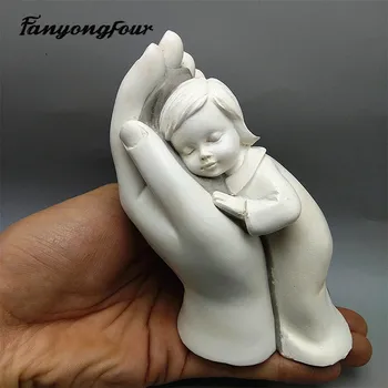 3D dragostea de mama de mână mucegai silicon fondante mucegai rășină ipsos ciocolata lumânare bomboane mucegai transport gratuit