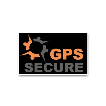 Interesant Autocolant Auto GPS-ul Securizat, Negru și Portocaliu Accesorii Styling Auto Decal Vinil Geamul Mașinii Acoperă Zgârieturile PVC 11cm*6cm