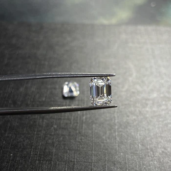 6 cts Smarald Tăiat Inalta Calitate 10*12mm VVS1 Laborator Creat moissanite excelent tăiat piatră de diamant moda cercel inel DIY