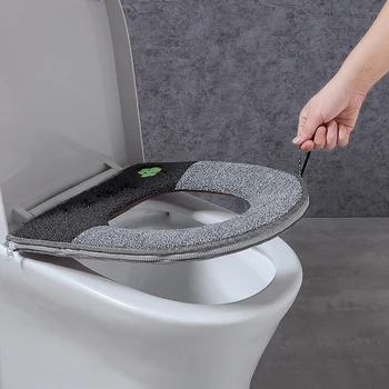 Noul Universal Cald Moale Lavabil Capac Scaun de Toaletă Mat Set pentru Decor Acasă Closestool Mat Scaun Caz Capacul de Toaletă Accesorii