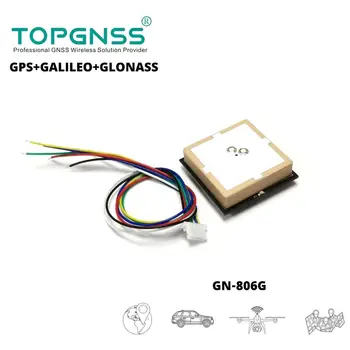 Noul 3.3-5V UART GPS, GALILEO, GLONASS Modul Dual GNSS Modulul Primi GN-806G , Built-in FLASH,NMEA0183 TOPGNSS