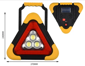 Triunghi de Avertizare Semn Triunghi Car LED lumina de Lucru Siguranța Rutieră Defalcarea de Urgență lampă de Alarmă Portabil lumină pe mână